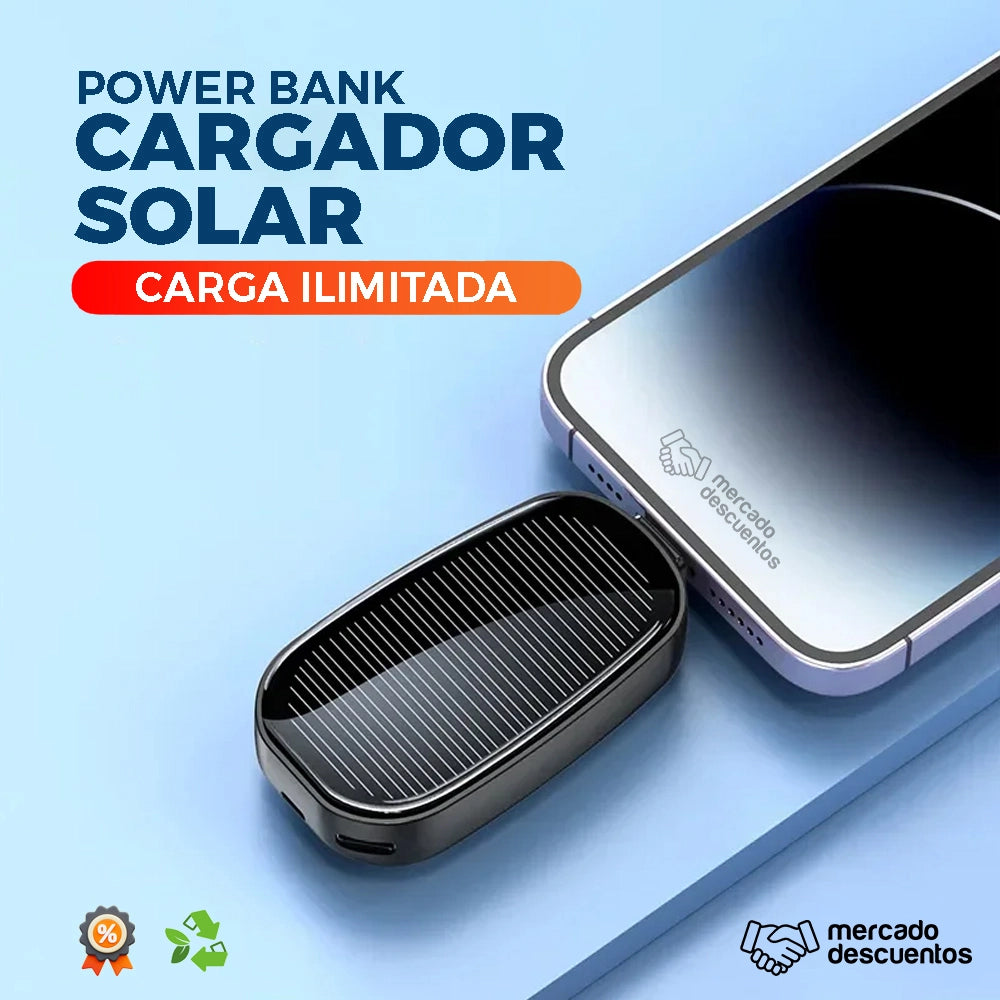 POWERBANK CARGADOR SOLAR PORTATIL