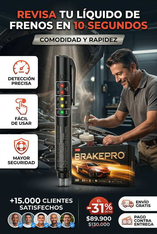 BRAKEPRO - PROBADOR DE LÍQUIDO DE FRENOS